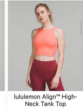 Lululemon high neck align tank top! Size 8